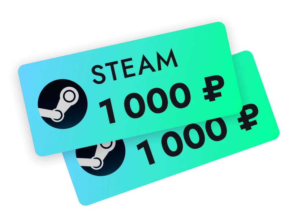 1 000 ₽ на Steam*